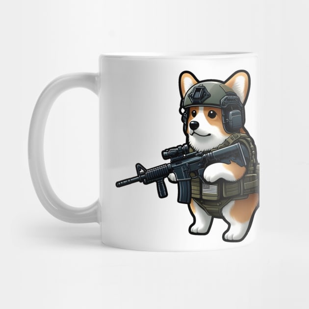 Tactical Corgi by Rawlifegraphic